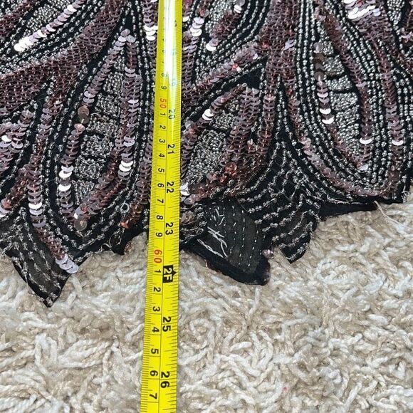 GORGEOUS 80's PINK Oleg Cassini Beaded and Sequin Top. Small 100% Silk Beautiful - Picture 6 of 16
